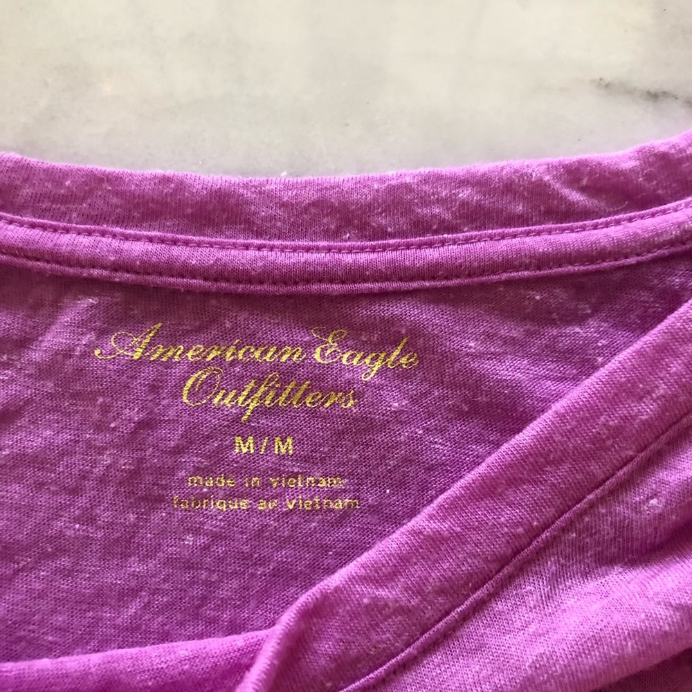 American Eagle Purple Shirt - Picture 2 of 2